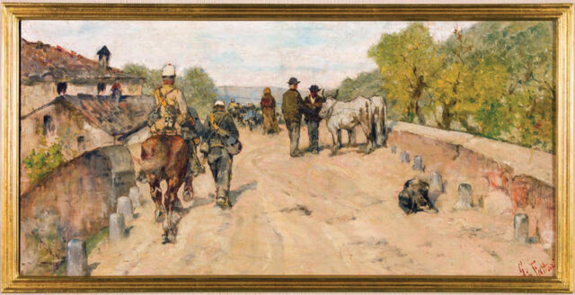 Giovanni Fattori, Soldati su strada di campagna